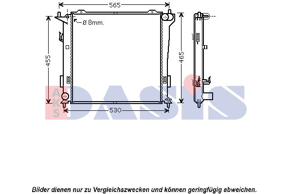 AKS DASIS Radiaator,mootorijahutus 560033N